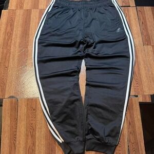Adidas Black Striped Retro Tech Sportswear Sweatpants Jogger Fits XL
